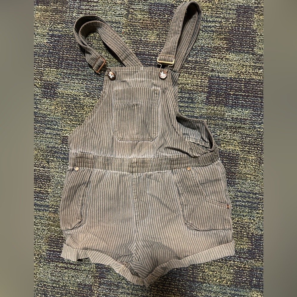 Free people one teaspoon joker overalls shortall stripes